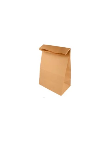 Bolsa SOS sin asas de papel Kraft natural 22+14×37 cm (500ud)