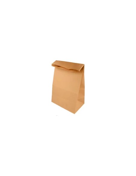 Bolsa SOS sin asas de papel Kraft natural 22+14×37 cm (500ud)